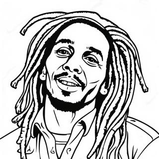 Bob Marley farvelægningssider | Bob Marley malebog