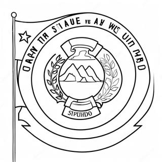 Utah statsflag farvelægningsside | Utah malebog