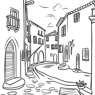 Italien Farvelægningsside | Italien malebog