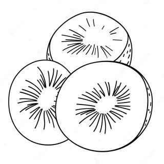 Kiwi Frugt Farvelægningsside | Kiwi malebog