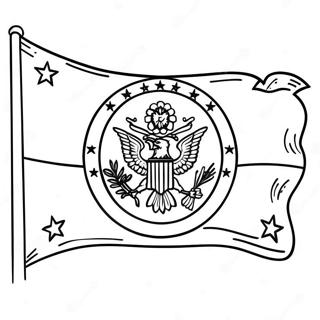 Livligt Statens Flag Malebog | Statens Flag malebog