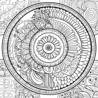 Indviklet Sort Mandala Malebog | Sort malebog