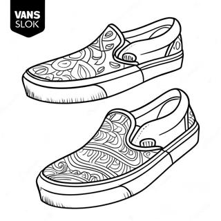 Vans Slip-On Sko Farvelægningsside | Vans malebog