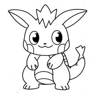 Mega Pokemon Farvelægningsside | Mega Pokemon malebog