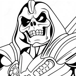 Skeletor med Truende Smil Malebog | Skeletor malebog