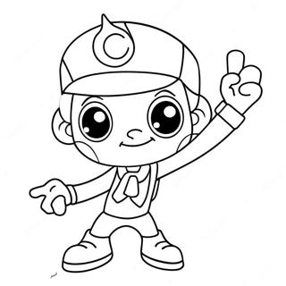 Cyberchase farvelægningsside | Cyberchase malebog