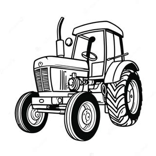Traktor, der Trækker Malebog | Traktortræk malebog