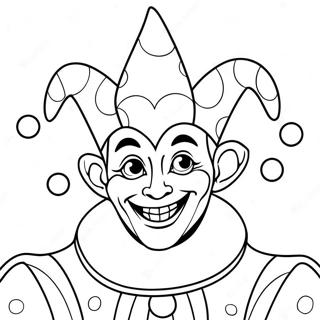 Jester Farvelægningsside | Nar malebog