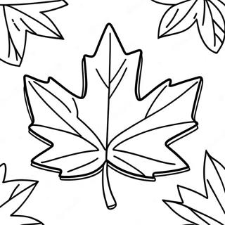 Canada Ahornblad Farvelægningsside | Canada malebog