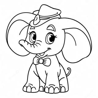 Dumbo Farvelægningsside | Dumbo malebog