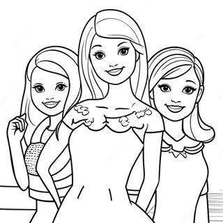 Barbie Skipper med Venner Malebog | Barbie Skipper malebog