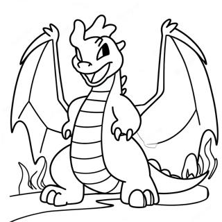 Charizard der Puster Ild Malebog | Ildtype Pokémon malebog