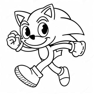 Sonic the Hedgehog Løber Hurtigt Farvelægningsside | Sonic Underground malebog
