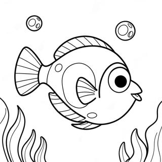 Sød Dory, der Svømmer Malebog | Nem Dory malebog