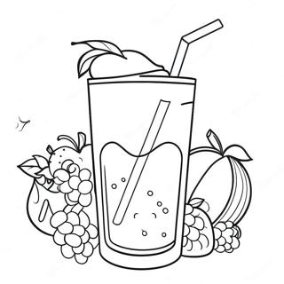 Farverig Frugt Smoothie Malebog | Smoothie malebog