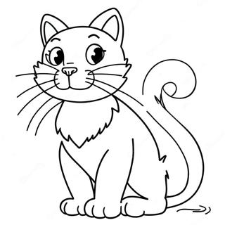 Slem kat farvelægningsside | Slem Kat malebog