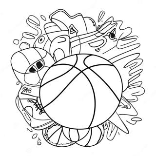 Basketball Malebøger