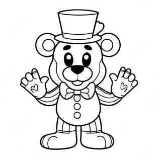 Funtime Freddy Farvelægningsside | Funtime Freddy malebog