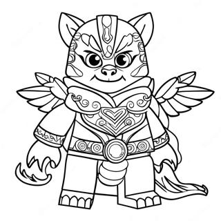Lego Chima Figurer Farvelægningsside | Lego Chima malebog