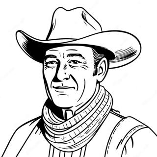Klassisk John Wayne Cowboy Malebog | John Wayne malebog
