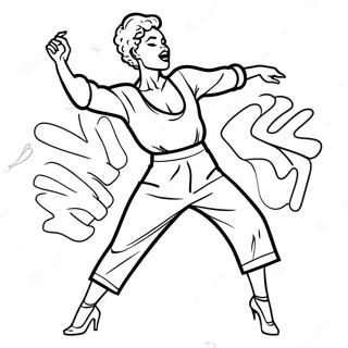 Energetisk Jazzdanser Malebog | Jazz Dance malebog