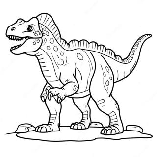Carnotaurus Farvelægningsside | Carnotaurus malebog
