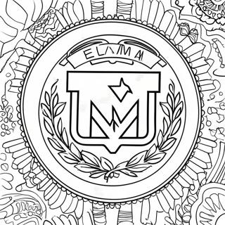 Texas A&M logo farvelægningsside | Texas A&M malebog