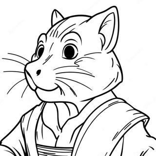 Master Splinter Malebog | Mester Splinter malebog