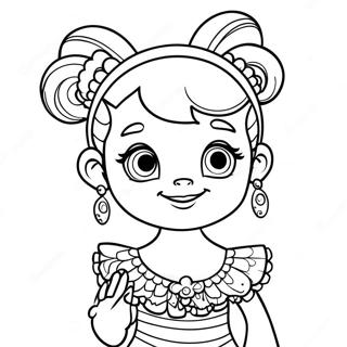 Fancy Nancy Farvelægningsside | Fancy Nancy malebog