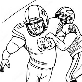 Aaron Donald Sackende Quarterback Farvelægningsside | Aaron Donald malebog