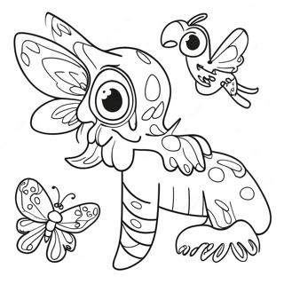 Magiske WonderMorphia Skabninger Farvelægningsside | WonderMorphia malebog