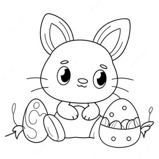 Hello Kitty Påske Malebøger