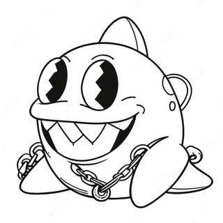 Chain Chomp farvelægningsside | Kæde Chomp malebog