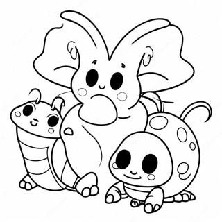 Søde Bugsnax Figurer Malebog | Bugsnax malebog