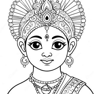 Krishna farvelægningsside | Krishna malebog