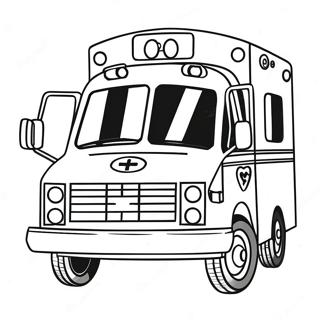 EMT ambulance farvelægningsside | EMT malebog