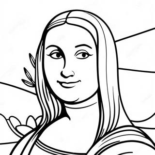 Mona Lisa Smilende Malebog | Mona Lisa malebog