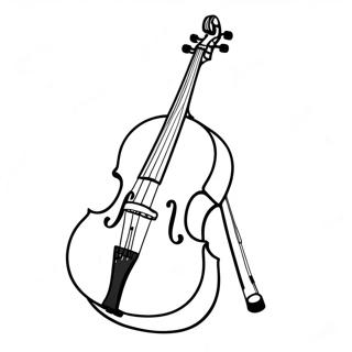 Cello Farvelægningsside | Cello malebog