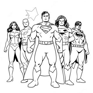 DC Superhelte Farvelægningsside | DC malebog
