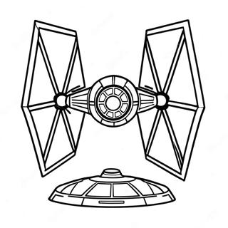 Tie Fighter Farvelægningsside | Tie Fighter malebog