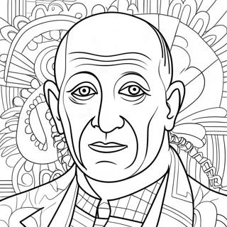 Pablo Picasso Farvelægningsside | Pablo Picasso malebog