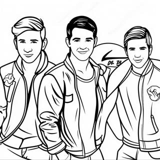 Big Time Rush Band Medlemmer Malebog | Big Time Rush malebog