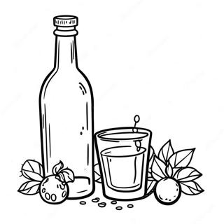 Alkohol farvelægningsside | Alkohol malebog