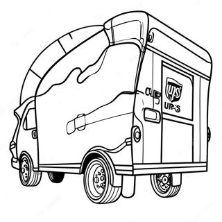 UPS Pakkelevering Farvelægningsside | UPS malebog