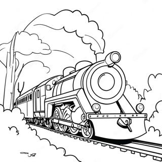 Mighty Express tog eventyr farvelægningsside | Mighty Express malebog