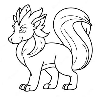 Ninetales Majestætisk Malebog | Ninetales malebog
