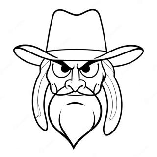 Yosemite Sam i Cowboyhat Farvelægningsside | Yosemite Sam malebog