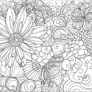 Scribble Spot Farvelægningsside | Skrivefelt malebog