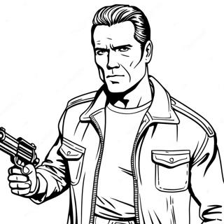 Terminator Farvelægningsside | Terminator malebog
