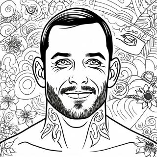 CM Punk Farvelægningsside | CM Punk malebog
